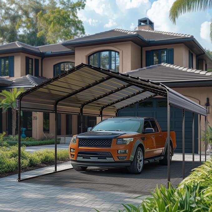 PHI VILLA 12 x 20 ft Carport Metal Carports by PHIVILLAThepioneerofcomfortablehouseholdsupplies