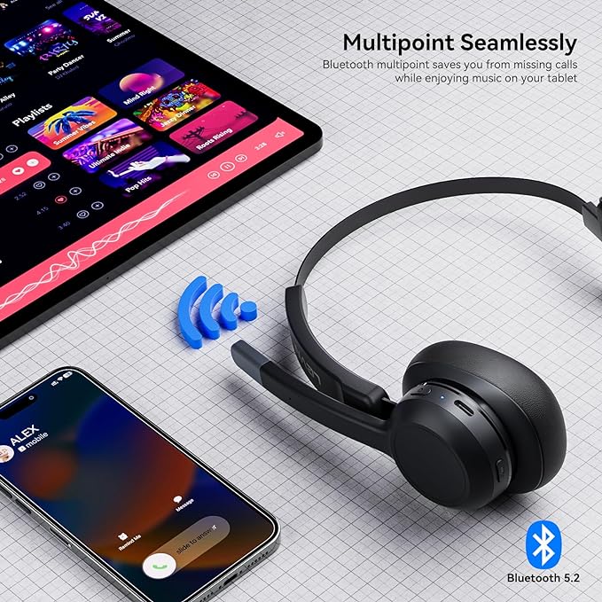 LEVN Trucker Headset, Trucker Bluetooth Headset - Image 4