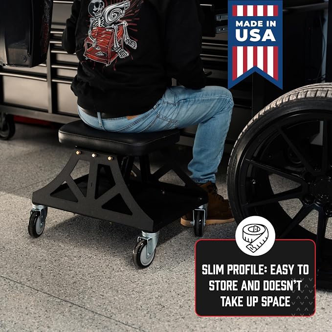 Vyper Low Pro Garage Stool - Image 4