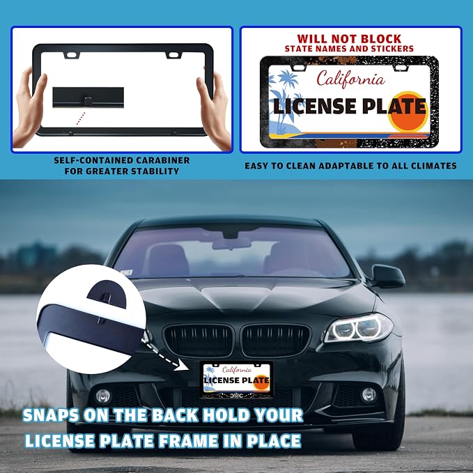 Triple Goddess License Plate Frame Mountains Moon License Plate Holder - Image 5