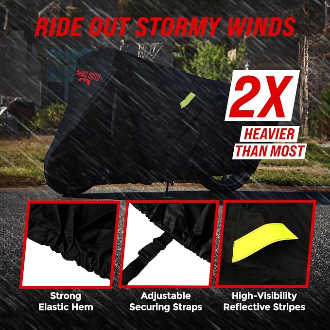 Badass Moto Ultimate Motorcycle Cover Waterproof Outdoor Heavy Duty Durable All - Image 4