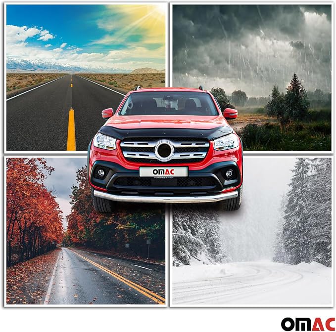 OMAC Front Bug Shield Hood Deflector Guard fits Hyundai Tucson 2022-2025 Black - Image 9