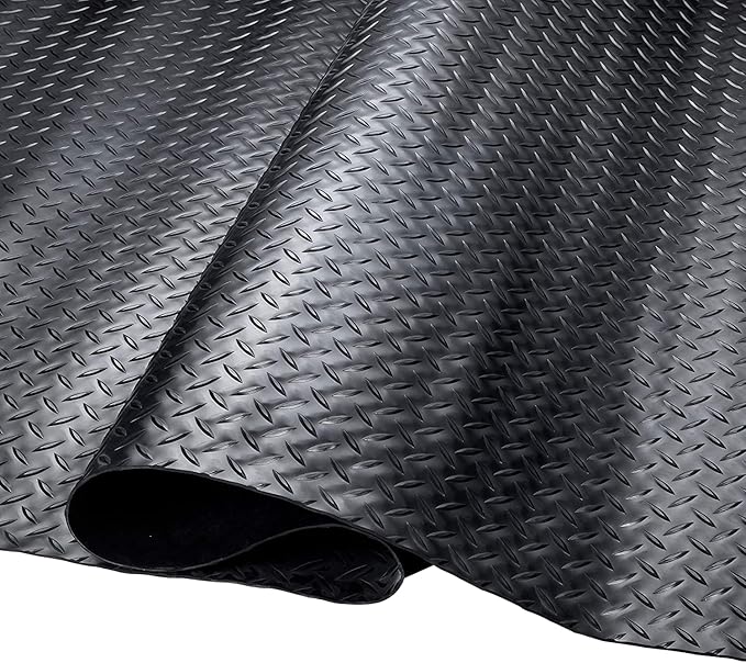 SEAL 5 x 10 Ft Premium Garage Floor Mat, Solid 2.8mm Thickened Black Commercial - Image 7