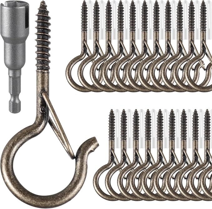36 PCS Q-Hanger Hooks, Screw Hooks by FSAH