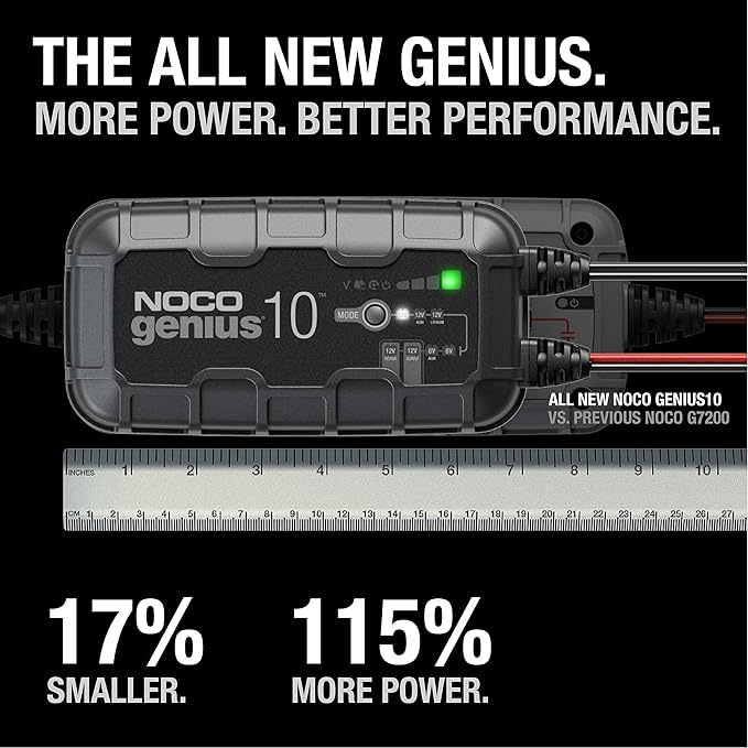 NOCO GENIUS10: 10A 6V/12V Smart Battery Charger – Automatic Maintainer - Image 2