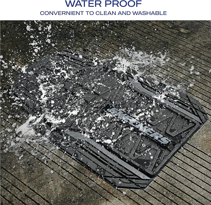 Skechers Car Floor Mats, Heavy Duty Rubber Car Mats Full Set, All Weather Floor - Image 5
