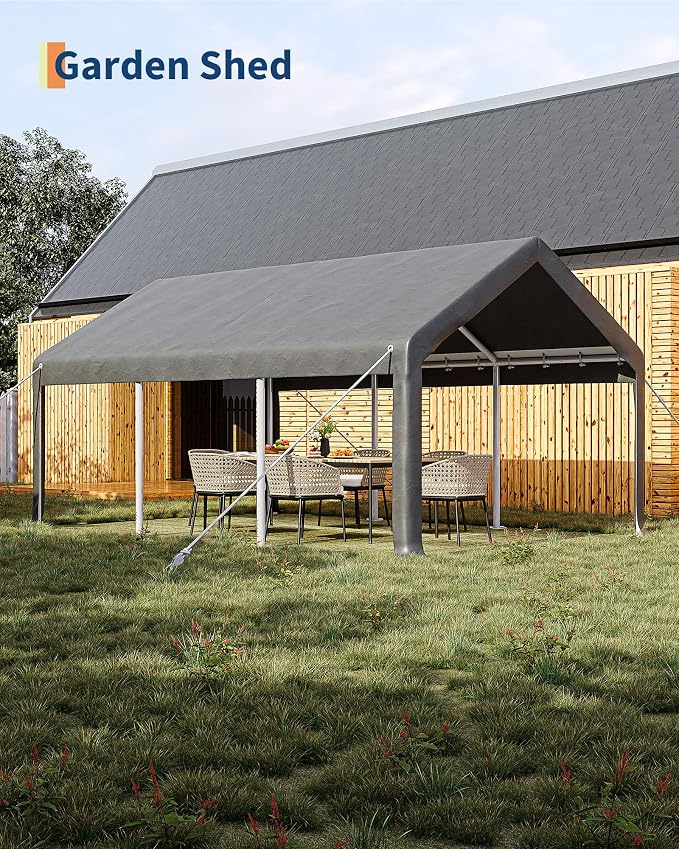 10x20 Ft Carport, Car Port - Image 4