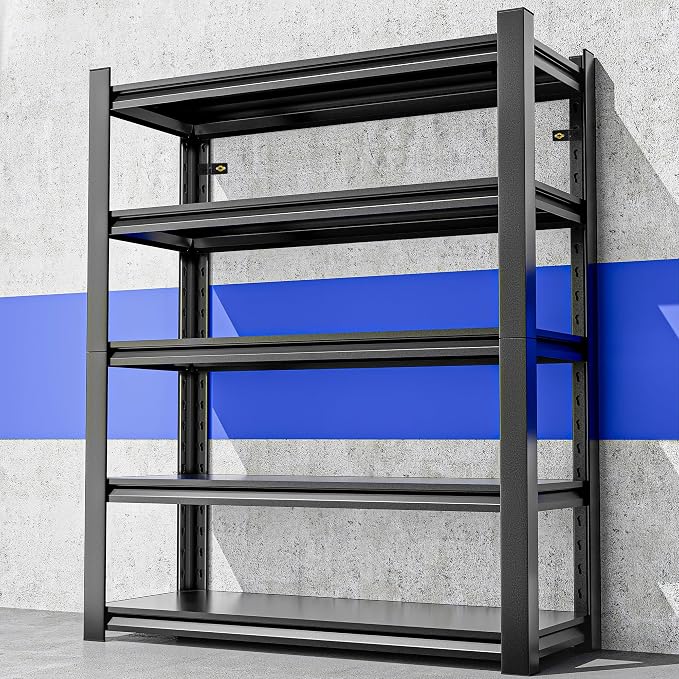 Garage Shelving, Heavy Duty Sturdy Steel Thickened Metal Shelves by Unknown