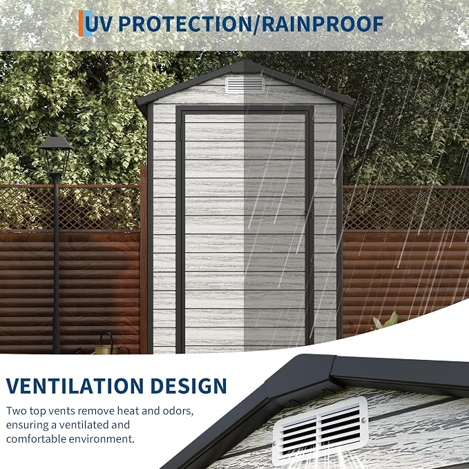 Weather-Resistant Resin Shed - Image 4