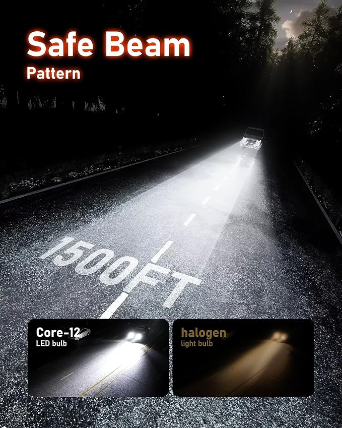 Hikari 2025 25000LM H11/H8/H9 LED Bulbs, 45W Upgraded Core Chips, High Lumens - Image 3