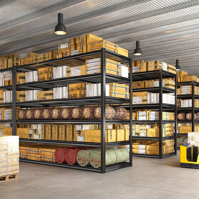 REIBII 60" W Garage Shelving, 2900LBS Storage Shelves, 6 Tier Heavy Duty - Image 8