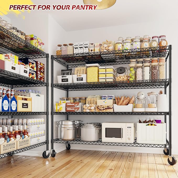REIBII 75.6" H Storage Shelves Wire Shelving Unit - Image 2
