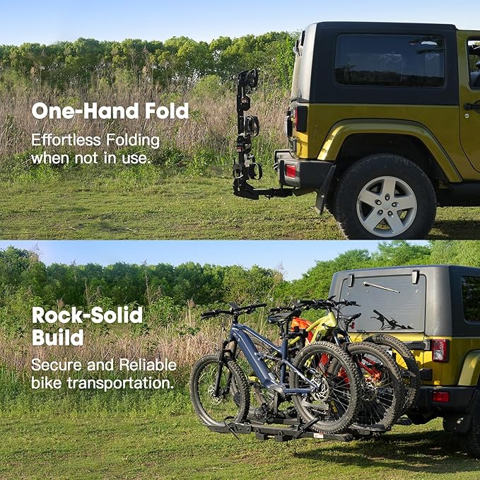 CyberRack S3 Ebike Rack, 300 lbs Capacity Foldable Bike Racks - Image 6