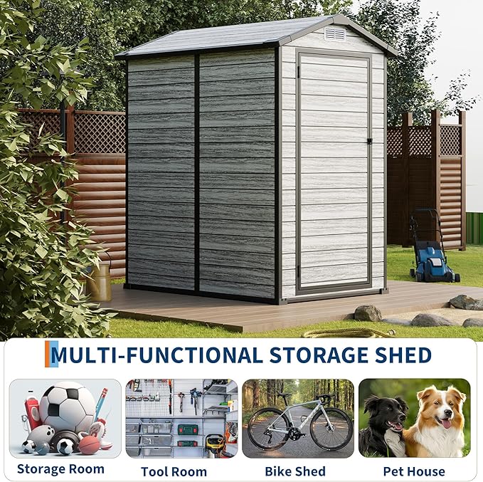 Weather-Resistant Resin Shed - Image 6