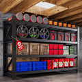 75” W Heavy Duty Metal Shelf, 8000LBS Metal Garage Shelving Units, 4 Tier by AFAIF