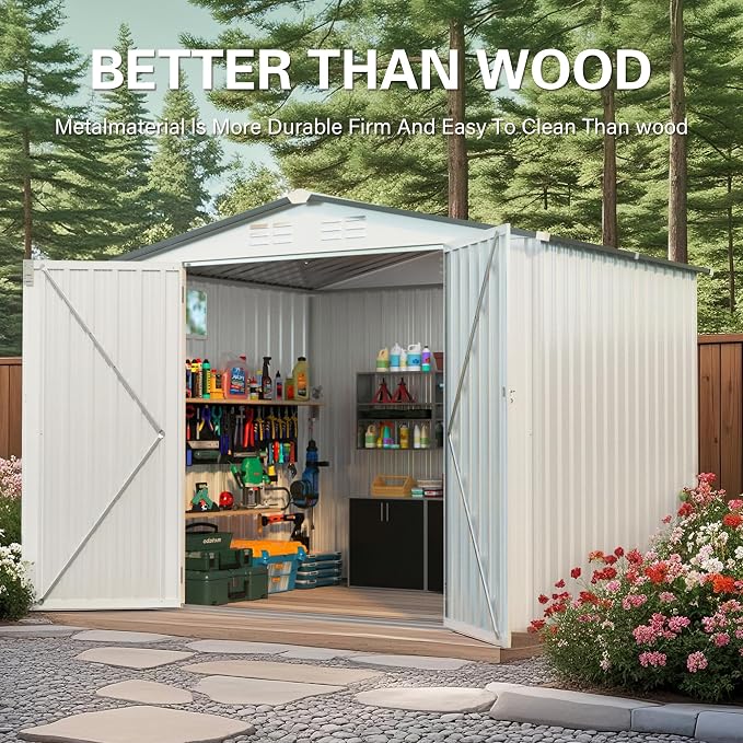 8x6 FT Outdoor Storage Shed - Image 4
