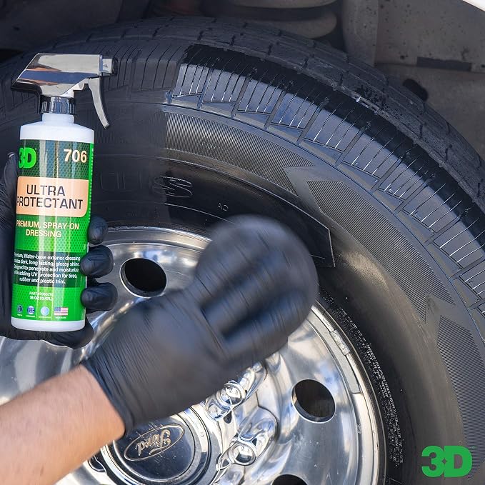 3D Ultra Protectant Tire Shine Spray – Water-Based High Gloss Tire Dressing | - Image 7