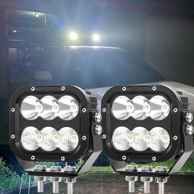 LED Light Pods, Offroad Driving Lights 5 Inch 120W 10000lm Off Road LED Work - Image 7
