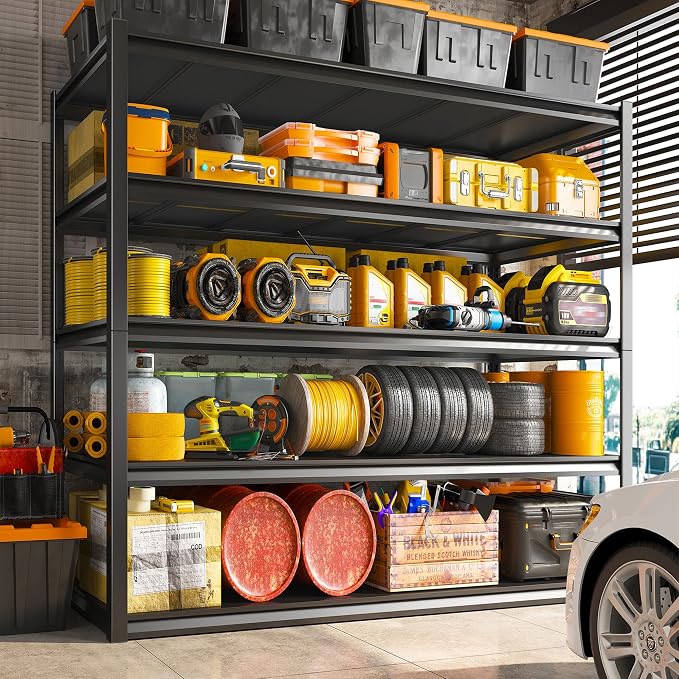 REIBII Garage Shelving 48.2" W Storage Shelves 3000LBS Metal Shelving Heavy - Image 6