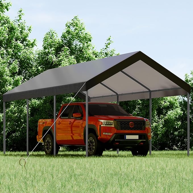 Shintenchi 10x20ft Heavy Duty Carport - Image 2