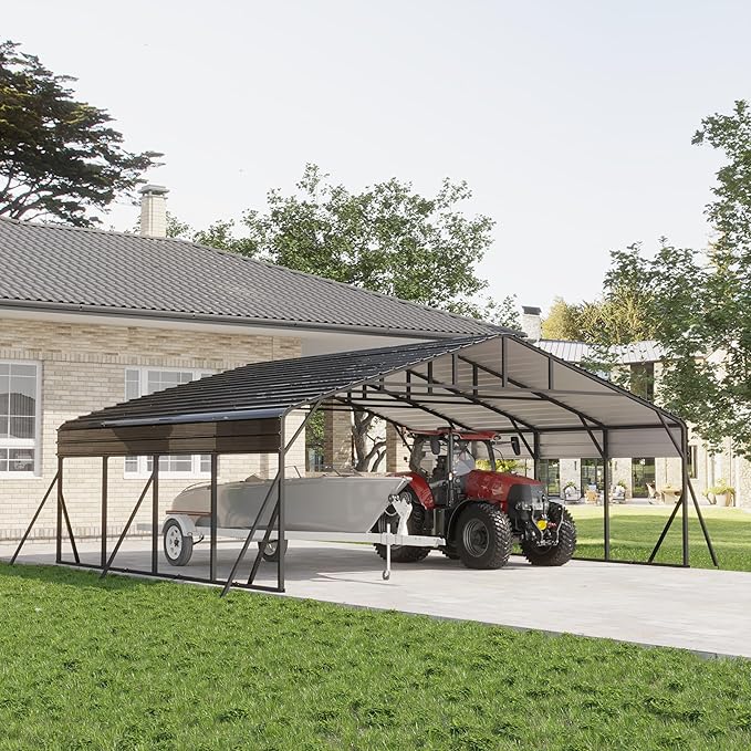 20x20 FT Metal Carport, Garage by Unknown