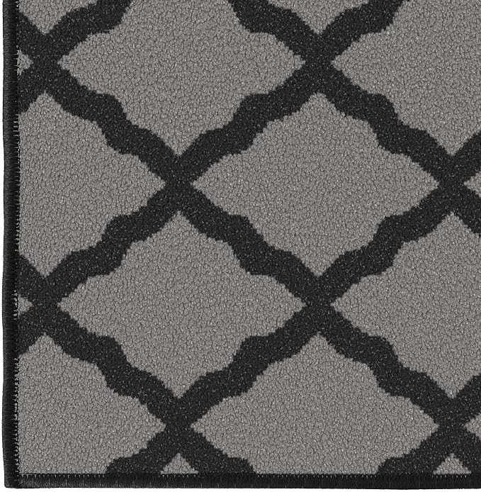 Ottomanson Hallway Runner Rug 2'2" x 6' Non Slip Trellis Area Rugs Easy to - Image 9