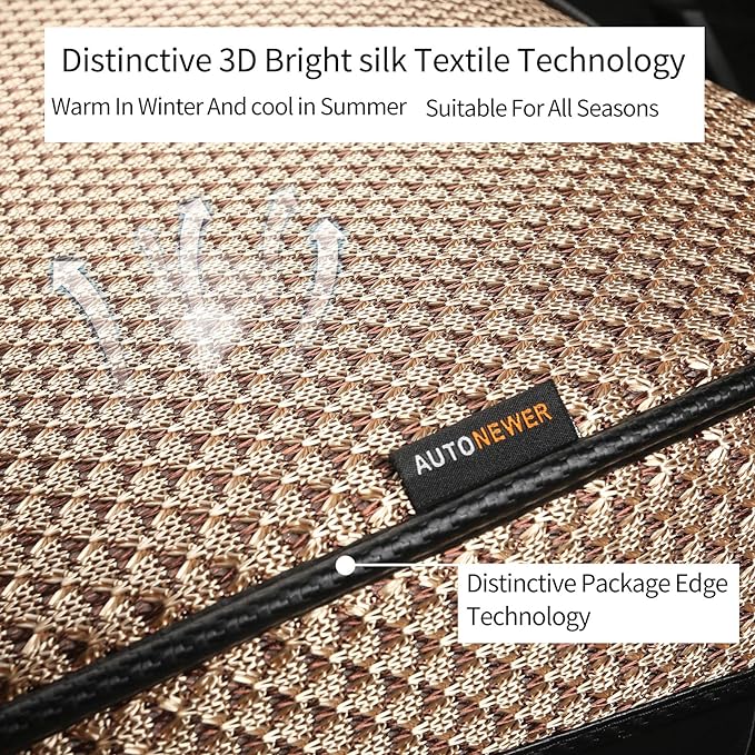 Auto Newer Breathable Universal Four Seasons Car Seat Covers, Luxury Car Seat - Image 2