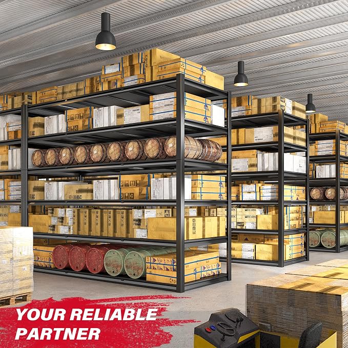 REIBII 84“H Garage Shelving Heavy Duty Storage Shelves 3500 LBS Adjustable - Image 8