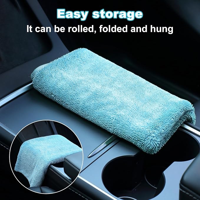 JOYMOOP Microfiber Towels for Cars, 3 Pack 35.4" x 23.6" Car Drying Towel - Image 8