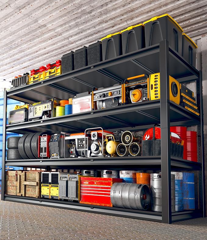 REIBII 60" W Garage Shelving Heavy Duty 2650LBS Storage Shelves Metal Shelving - Image 8