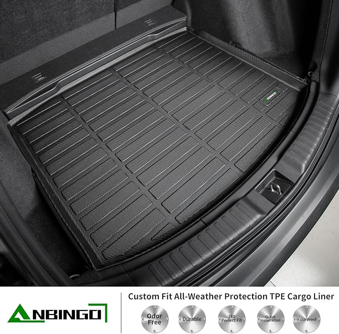 ANBINGO® Cargo Liner Custom for 2023 2024 2025 2026 CR-V Car Floor Mat Black - Image 5