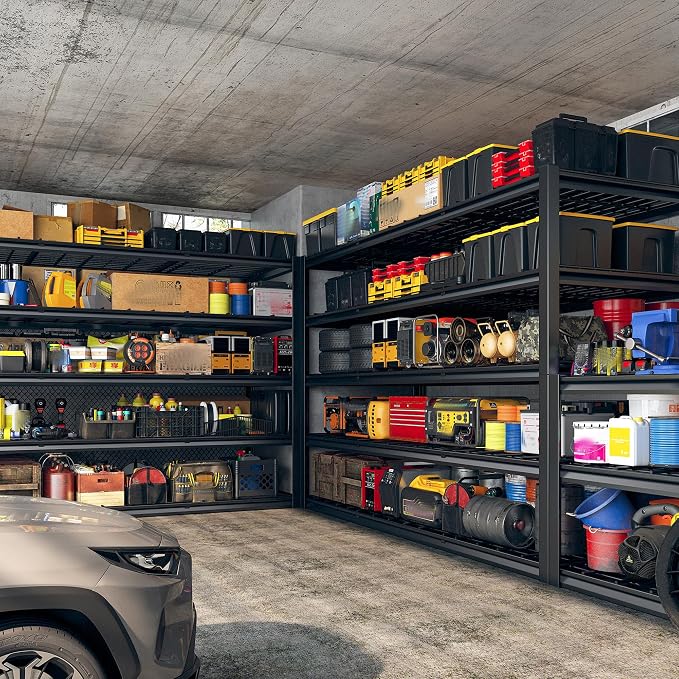 REIBII 60" W Garage Shelving Heavy Duty Metal Shelving 3000LBS Storage Shelves - Image 5