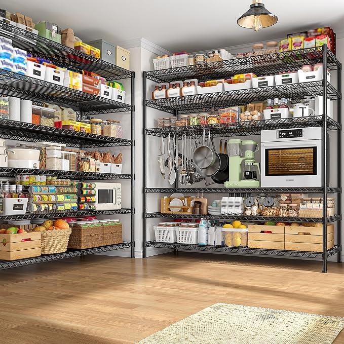 REIBII 83" H Storage Shelves 3840LBS Metal Shelving Unit 6 Tier Wire Shelving - Image 5