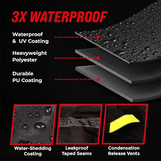 Badass Moto Ultimate Motorcycle Cover Waterproof Outdoor, Heavy Duty Motorcycle - Image 7