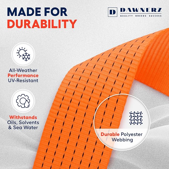 Heavy Duty Ratchet Straps 3 inch x 30 ft - Image 5